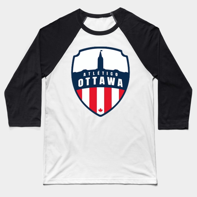 Atletico Ottawa | Soccer Canada Sport Baseball T-Shirt by euror-design